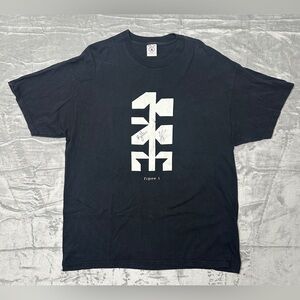 VTG 90s Penn & Teller Black White T-Shirt Hay-Roob Figure 1 and 2 XL SIGNED AUTO